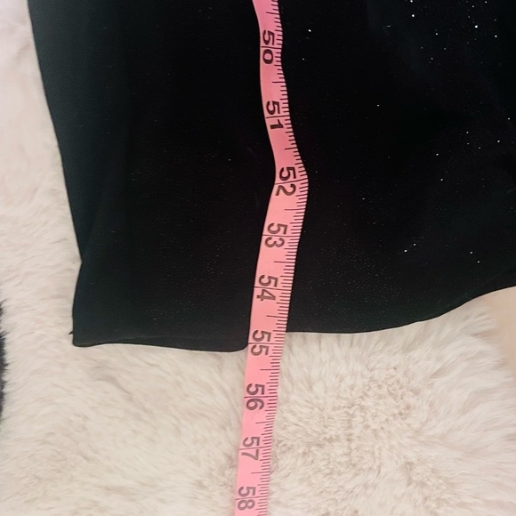 Beautiful 😍R&M Richards Empire Waist Black Sleeveless Sparkle Maxi Dress size 8 - Picture 15 of 15